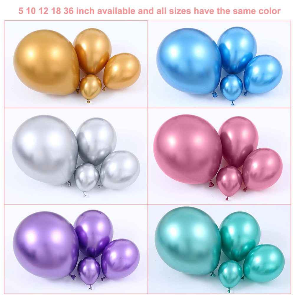 chrome balloon metal