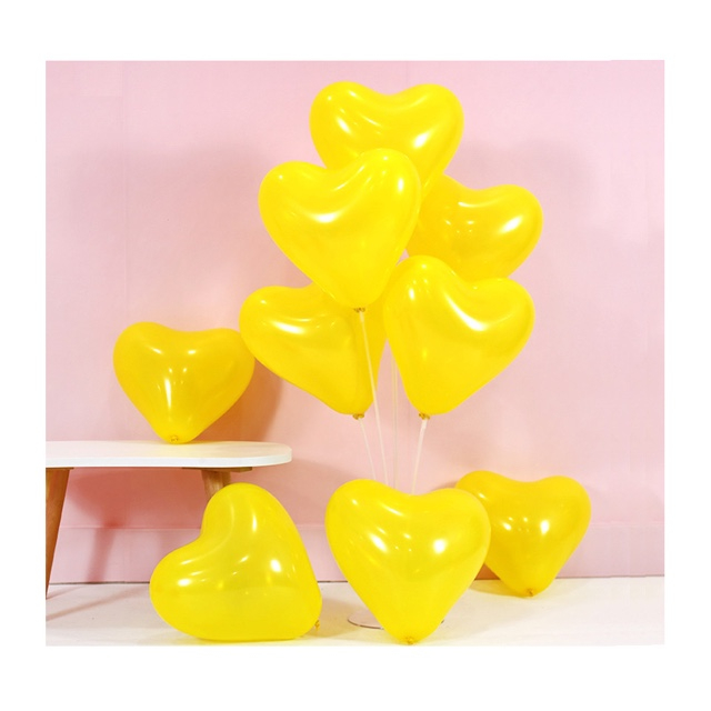 Interesting Yellow Heart Balloon for Party