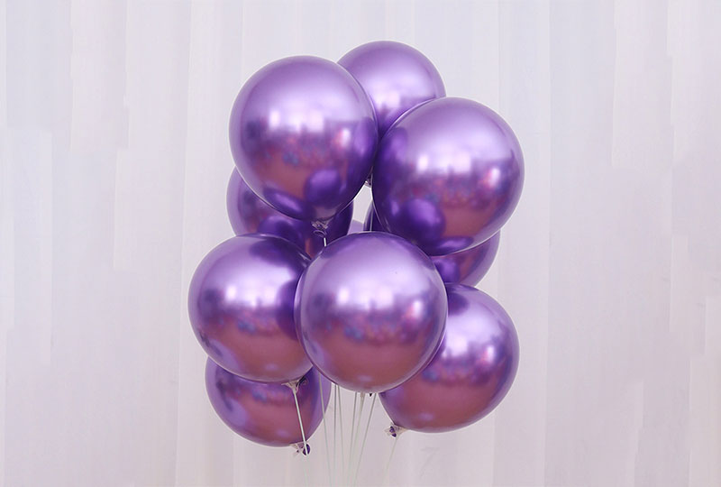 10 inch Chrome Rose Gold Balloons