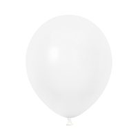 10 Inch White Simple Round Matte Balloon For Mall