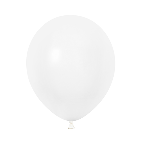 10 Inch White Simple Round Matte Balloon For Mall