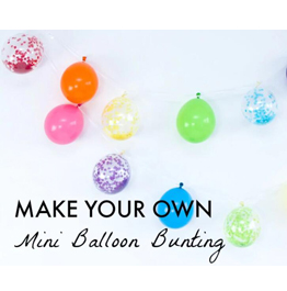 DIY Make Your Own Mini Balloon Bunting!
