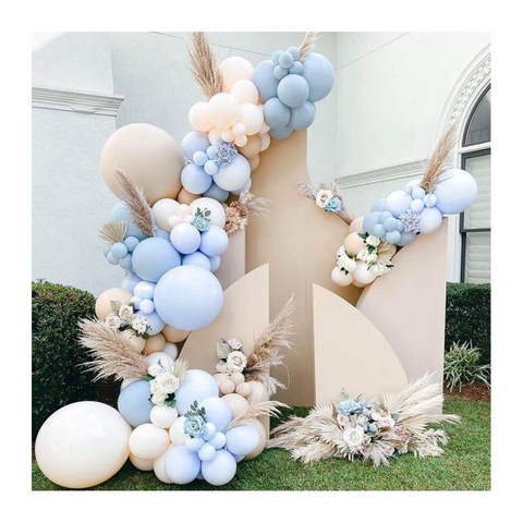 Macaron Blue Balloon Garland for Wedding