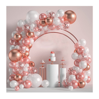 Rose Gold White Balloon Party