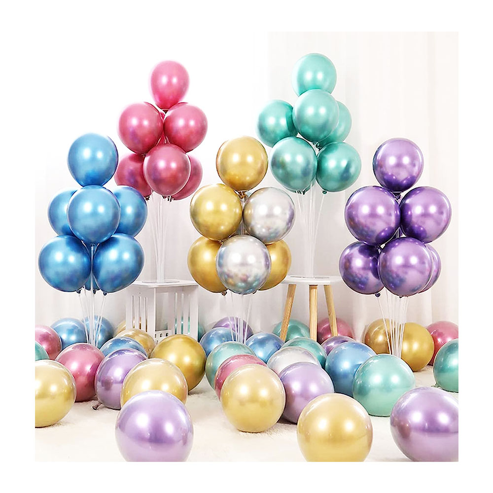 multi metallic balloons