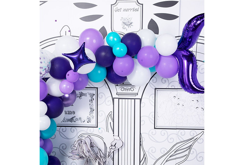 Mermaid tail balloon garland