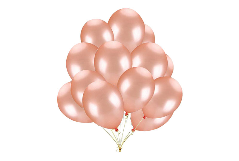 12 inch 3.2g Rose Gold Latex Balloon