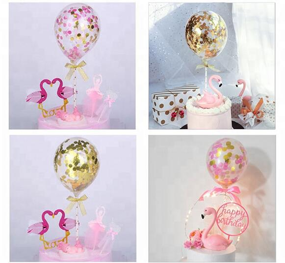 Confetti Balloon for Birthday Cake Decoration