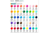 Color Chart 12inch Balloon