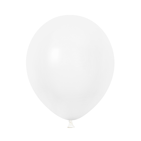 10 Inch White Simple Round Matte Balloon For Mall