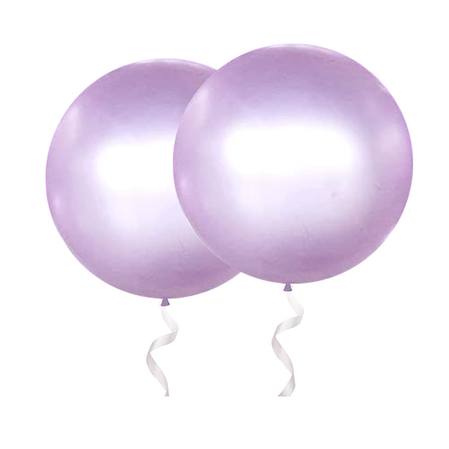 36 inch chrome light purle balloon